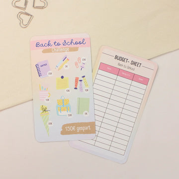 Back to School Challenge (Sparziel 150€)