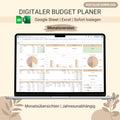 Digitaler Budgetplaner Monatsversion Titelbild