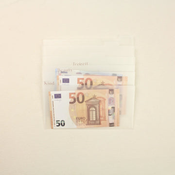 Budget Umschläge mit 6 Tabs (für Cash Stuffing Etui + Wallet)