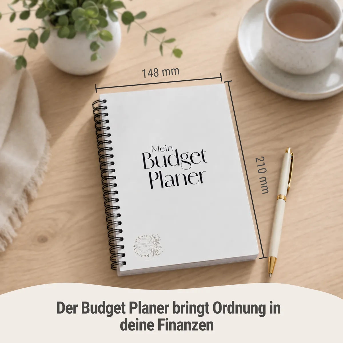 Budget Planer Minimalistisch Größenangabe  