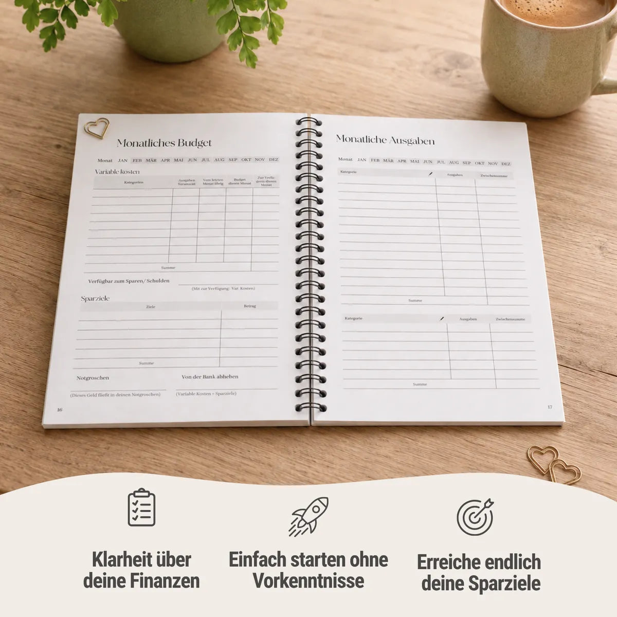 Budget Planer Minimalistisch USPs