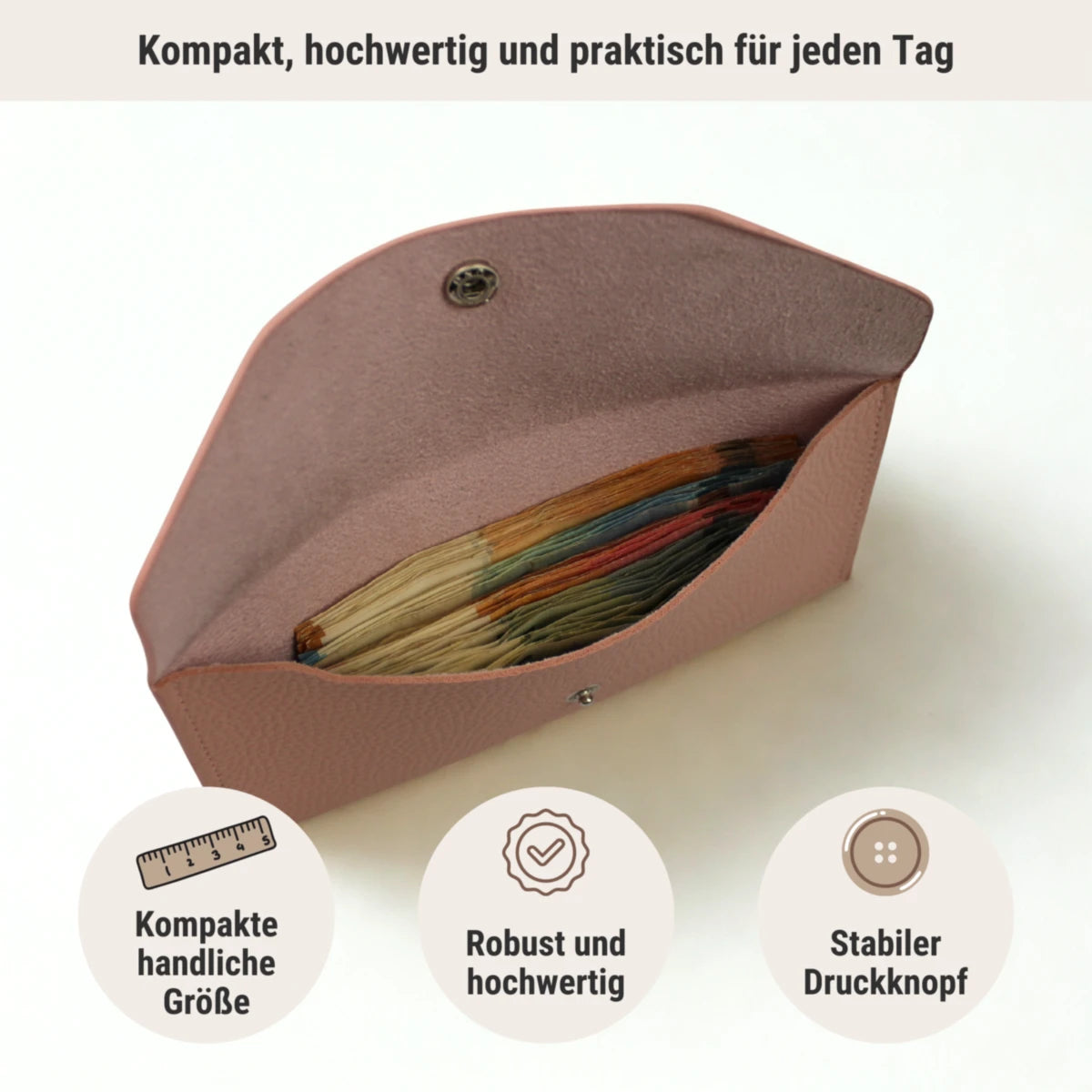Cash Stuffing Etui In Use 2 Rosa
