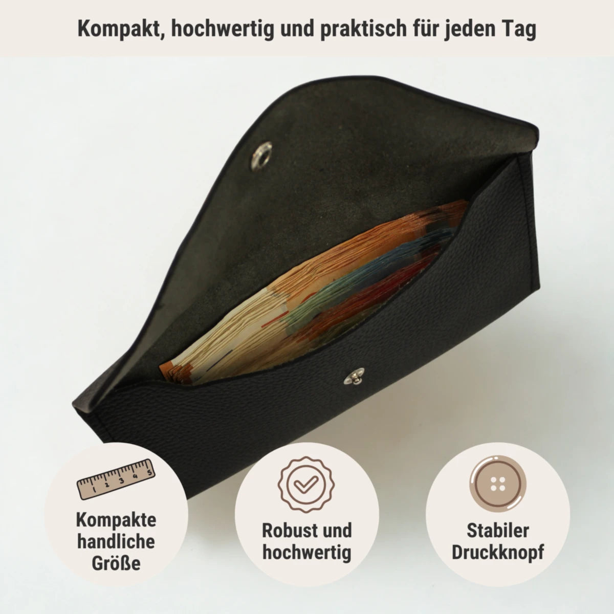 Cash Stuffing Etui In Use 2 Schwarz
