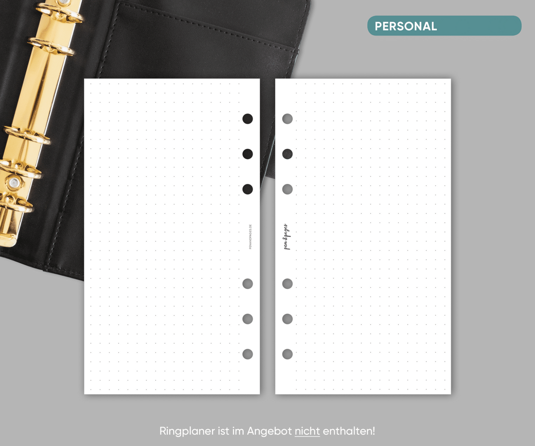NPS003 Notizpapier - Dot Grid - 30 Blatt - Personal Titelbild