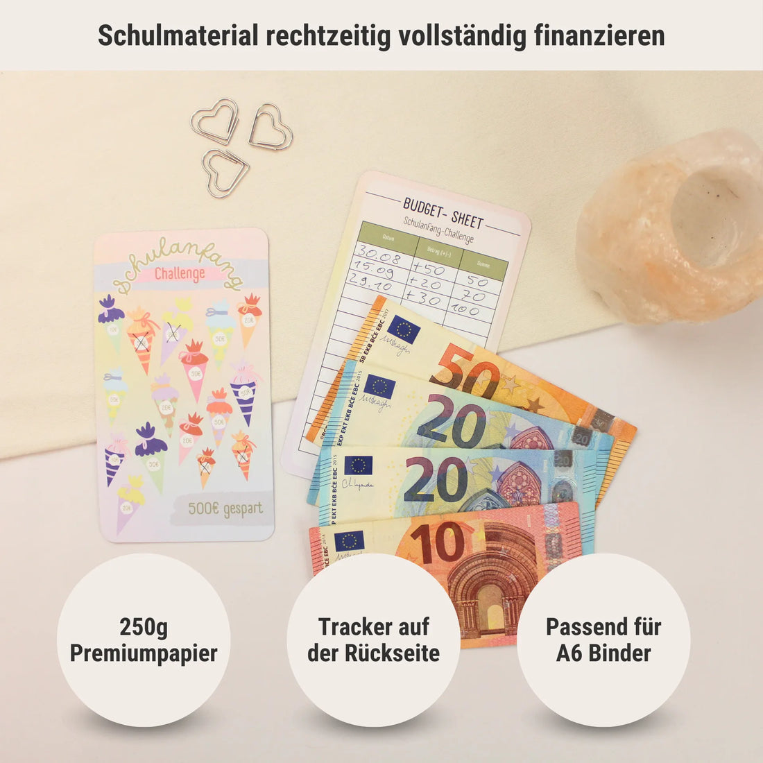 Schulanfang Challenge (Sparziel 500€)