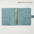 Wildleder_blau_A5_Single_Binder_geoeffnet_Starter_Set