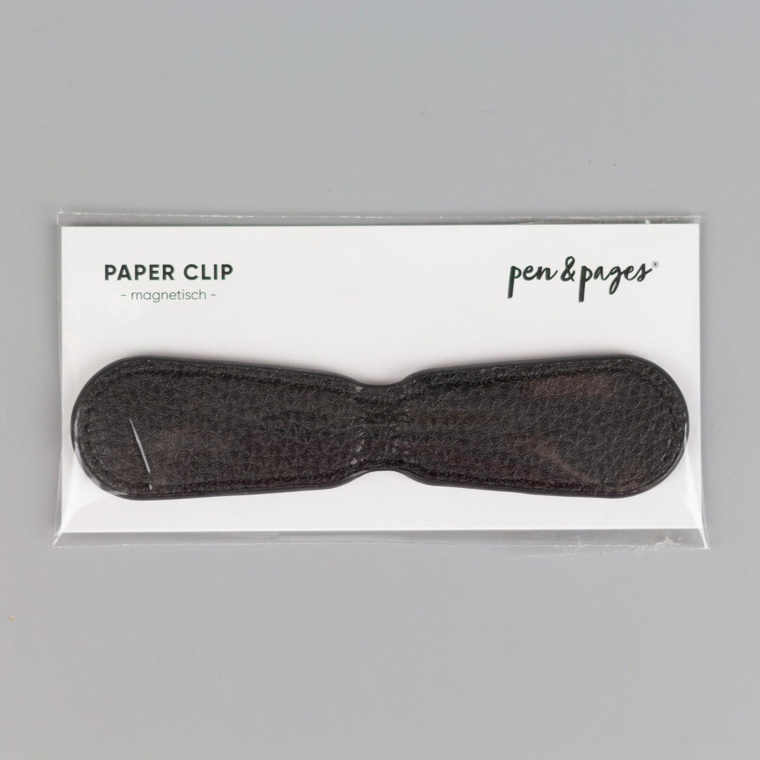 Magnetischer Paper Clip aus Kunstleder – Lesezeichen