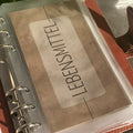 Klarsichthülle (4er-Set) / Aufbewahrung für Ringplaner - Personal - 9,5 x 17,1 cm Demo Lebensmittel Dashboard